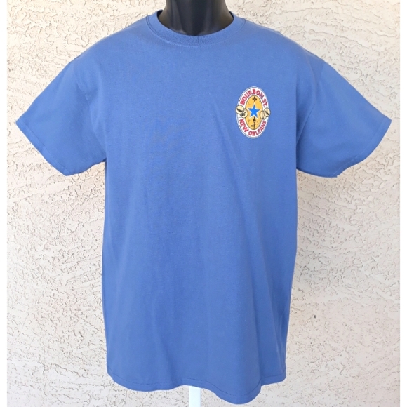 BOURBON ST. NEW ORLEANS distressed print tee-shirt M. - Picture 1 of 4